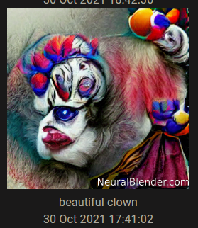 beautiful clown